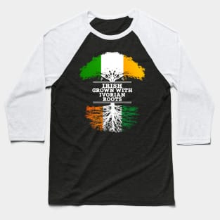 Irish Grown With Ivorian Roots - Gift for Ivorian With Roots From Ivory Coast Baseball T-Shirt